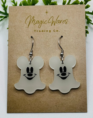 Dangle Ghost Glow in the Dark Earrings